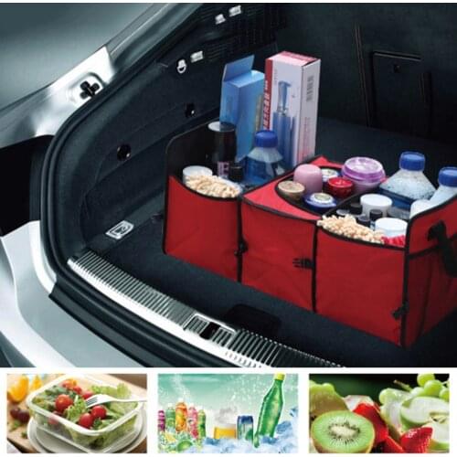 Car Trunk Storage Aluminum Foil Ice Bag Camping travel Rear Seat Back Storage Organizer drink food Pocket car Stowing Tidying