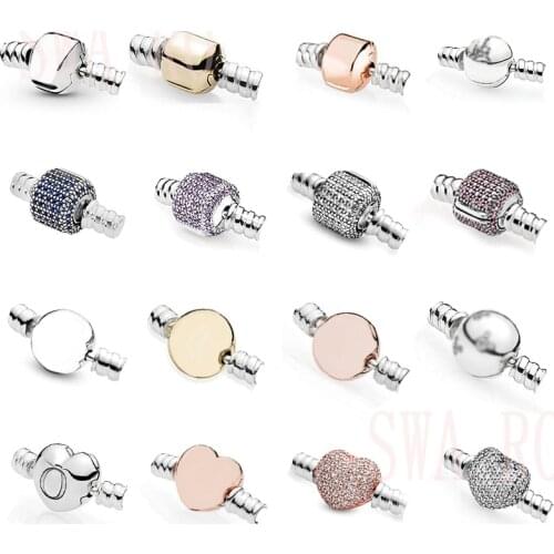 CHAMSS 2020 New High-quality 100% 925 Original Classic Logo Heart-shaped Bracelet Accessories Romantic Exquisite Couple Jewelry