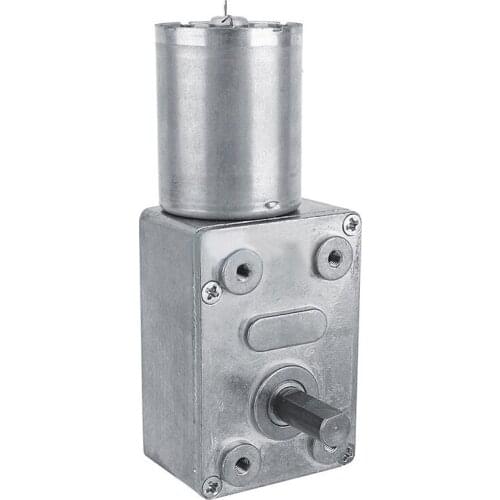 DC 12V Electric Motors Reduction Motor Worm Reversible High Torque Gear Motor With Self-locking 2/3/5/6/10/20/30/62/100RPM