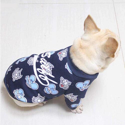 French Bulldog Clothes Navy blue Dog vest Dog Chothes