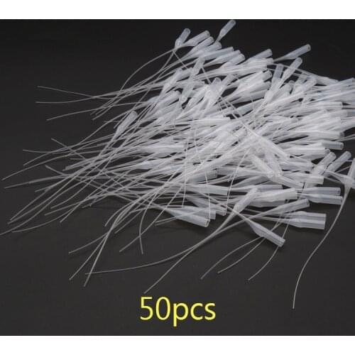 50 Pieces Glue Dropper for Model Making Tool 502 Fine Straw Rat Tail Model Paint Glue Dripper