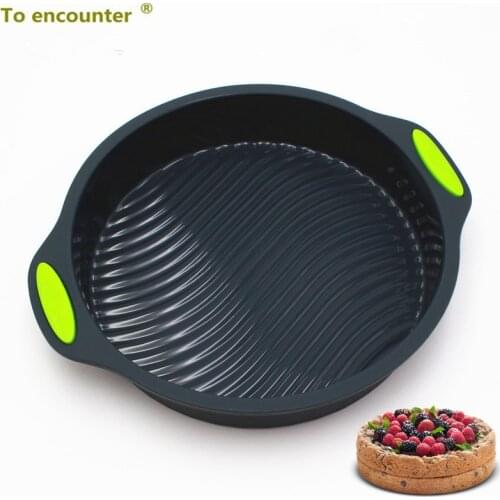 To encounter 9 inch Round Shape 3D Silicone Baking Cake Molds DIY Baking Cake Pans Bakeware Tray And Several Baking Dish Sets