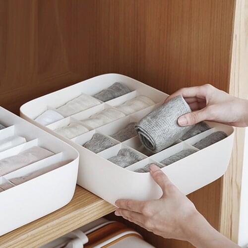 Multi-functional Bra Underwear Storage Box Scarfs Socks Shorts Organizer Home Storage Box Wardrobe Drawer Closet Organizer