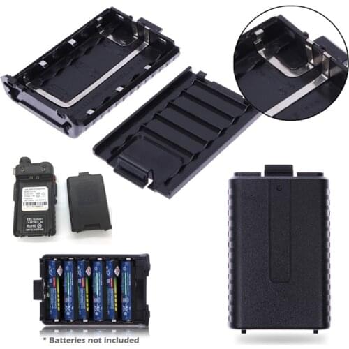 Replacement 6x AAA Batteries Pack Shell Box for baofeng UV-5R 5RE Two Way Radio Dropship