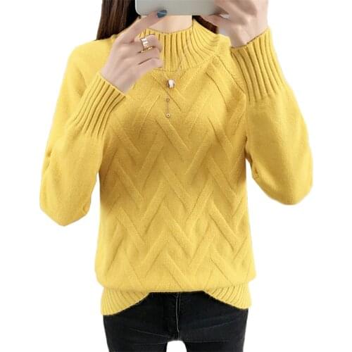 2020 New Autumn Winter Sweater Women Turtleneck Plus Size Long Sleeve Sweaters Pullovers Knitted Jumper Shirt Female Tops 3XL