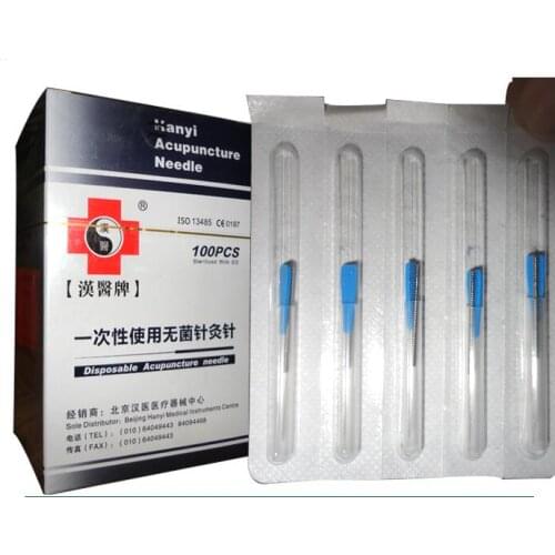 Hanyi Sterile acupuncture needle disposable tube needle one needle with one guide tube beauty massage