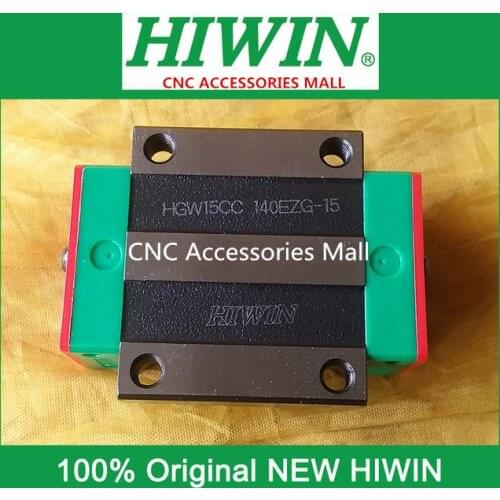 4pcs Original HIWIN HGW15CC linear guide block match with HGR15 rails