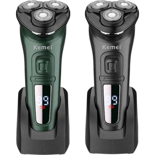 Kemei Electric Shaver Rechargeable Beard Shaver Men Electric Razor Floating Hair Trimmer Face Care Shaving Machine
