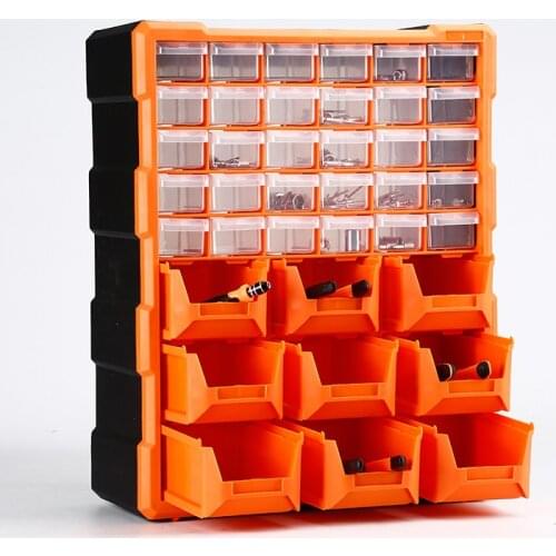 18/39/60 Drawer Plastic Parts Storage Box Hardware and Craft Cabinet Screws Nails Compartment Organizer Building Blocks Bins