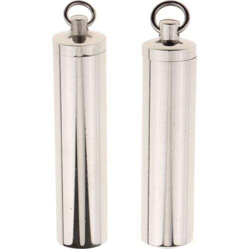Stainless Steel Polished Capsule Pendant Pill Filler Kit Urn Ash Pendant DIY