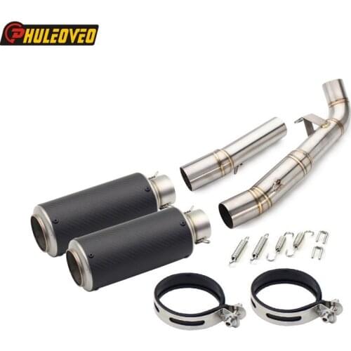 Carbon Fiber Z1000 2007-2009 Motorcycle Exhaust Muffler System Mid Link Pipe for Z1000 2007 2008 2009 Motorbike Muffler Escape