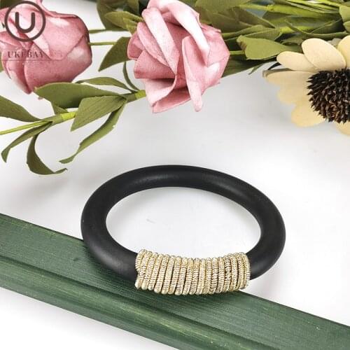 UKEBAY New Charm Bangle Designer Luxury Handmade Bracelets Women Party Accessories Jewelry Rubber Chain 4 Colors Bangles Gifts