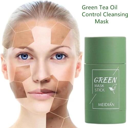 Green Tea Cleansing Clay Stick Mask Acne Cleansing Beauty Skin Green Tea Moisturizing Hydrating Whitening Care Face