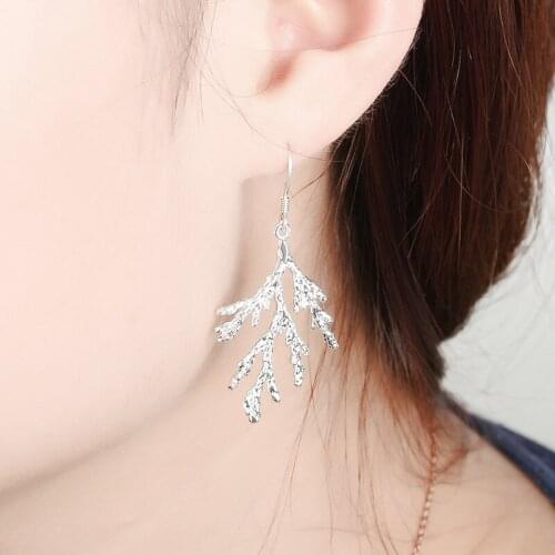 RONGQING 12Pairs/lot Branches Dangle Earrings for Women&Girl Unique Fashion Handmade Jewelry Wholesale