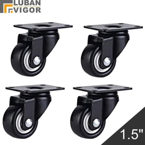 High load-bearing,1.5 inch PU Casters/wheels,Mute Wheel/Wearable,FOR Sofa, furniture, trolleys,HOME/Industrial Hardware