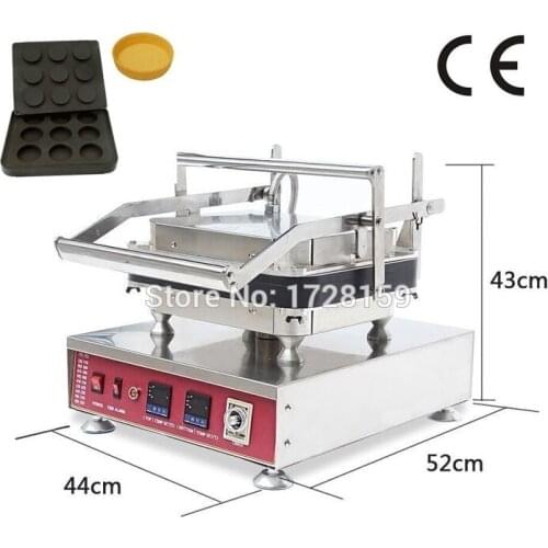 Apple Pie Egg Tarts And Fruit Egg Tarts Maker Machine For Sale, 9 Holes Egg Tarts Shell Maker For Snack And Dessert Shop