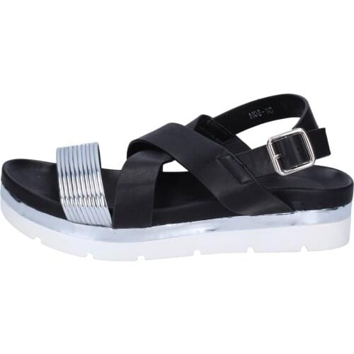 FRANCESCO Milan sandals women synthetic leather black