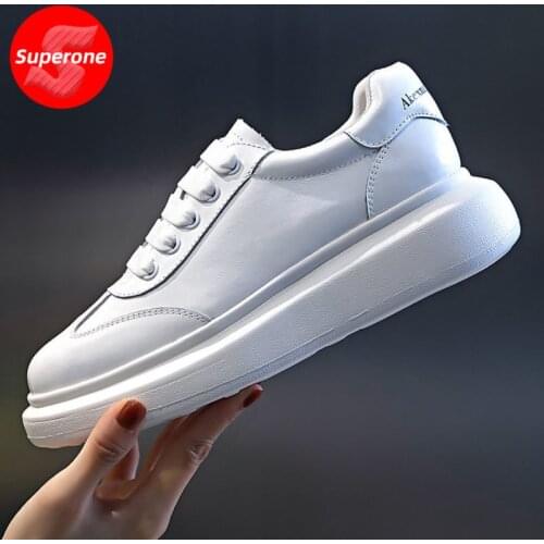 Superone Women Sneakers Fashion Platform Spring Heels Shoes For Woman 2021 New Arrival Casual Daily Lady Footwear Size 35-40