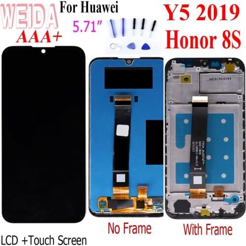 Weida 5.0" For Huawei Y5 2019 LCD Display Digitizer Touch Screen for Huawei Honor 8S LCD Assembly AMN-LX1 Smartphone Free Tools