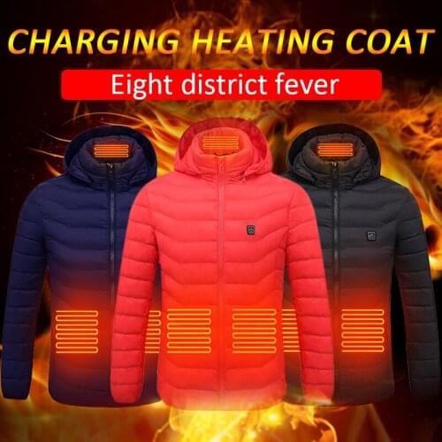 1PC New Electric USB Heating Coat Jacket Unisex Winter Riding Fishing Skiing Warm Heated Vest High Quality Camping & Hiking Hot
