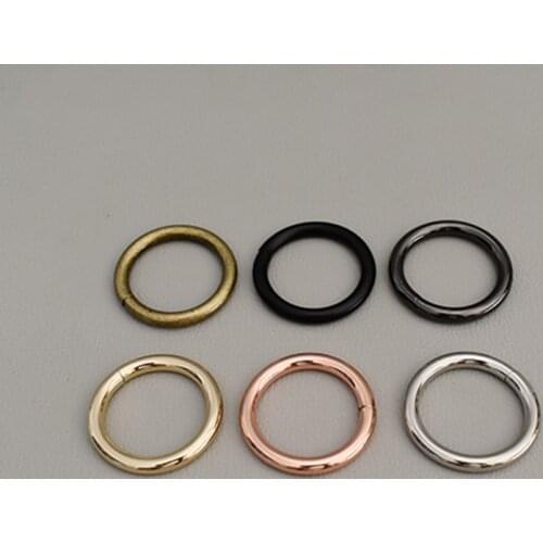 10 pcs 25mm O ring adjustable ring clip buckles Hooks for handbag backpack Dog Collar Metal Buckles Key Chain Rings Saddle