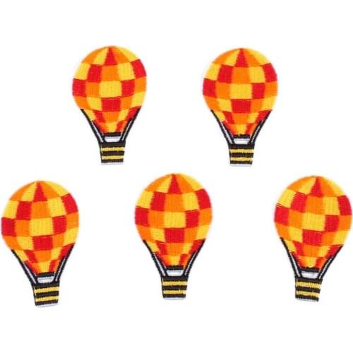 10pcs Cartoon balloon Stickers DIY Handmade Sew Patches Quality Patch Iron On Badge Garments Accessories