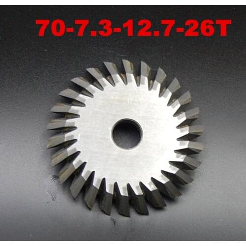 26teeth Milling cutter 0011C I.C.C.(70X7.3X12.7)for Wenxing Key Cutting Machine100D,100E,100E1,100F,100G,101,201C,201D