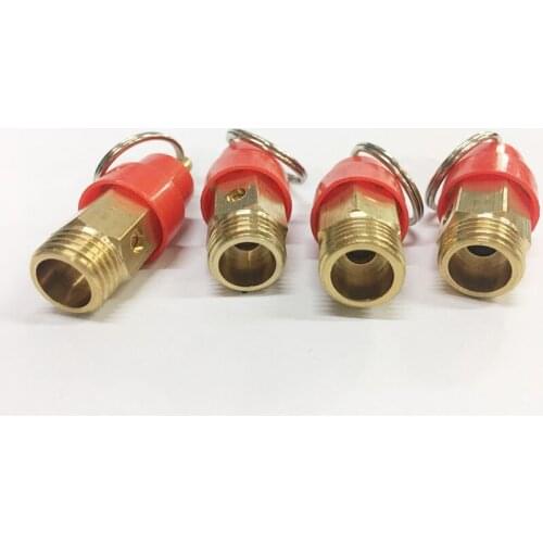 50pcs 1/4" BSP male Thread 3KG Brass Air Compressor Safety Relief valve Pressure switch Pop-off valve Release Valves
