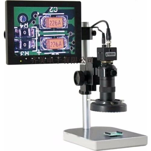 500X Electronic Digital Zoom Microscope Eyepiece Industrial Microscopio Camera with 8 inch Screen LED Illuminated Phone Repair