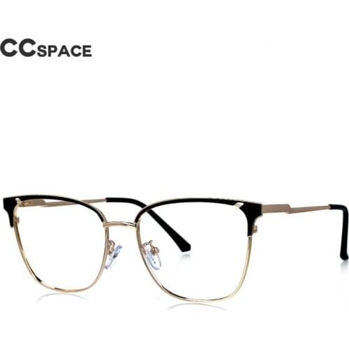 51061 Square Cat Eye Anti Blue Light Metal Glasses Frames Women Fashion Computer Eyeglasses