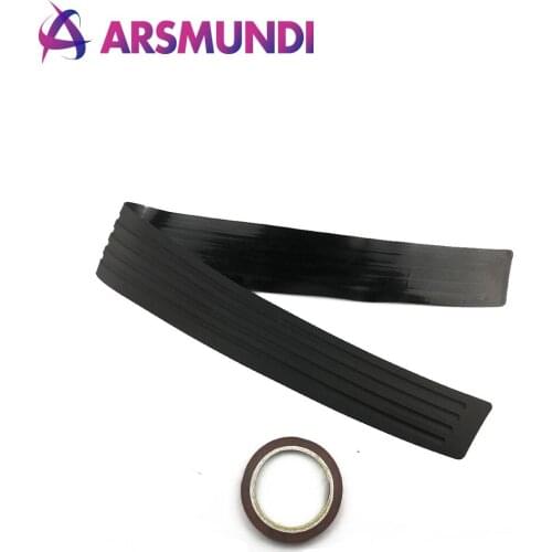 Car SUV Black Trunk Sill Crashproof Door Guard Body Bumper Protector Trim Cover Protective Backplate