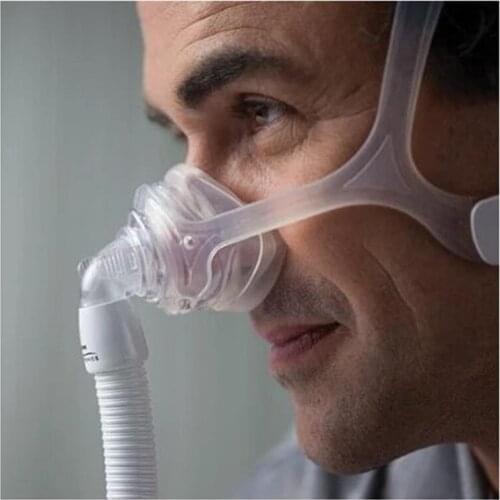 CPAP Wisp Nasal Mask with Fabric Frame Breathing Apparatus for Sleep Apnea Nasal Anti Snoring