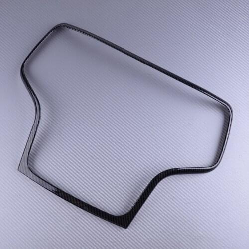 DWCX Carbon Fiber Style Black Dashboard GPS Navigation Trim Cover ABS Fit for Jeep Grand Cherokee 2014 2015 2016 2017 2018