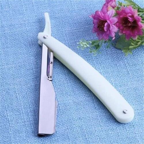 Hot Sale Manual Shaver Straight Edge Stainless Steel Strong Barber Shaver Folding Shave Shave Beard Cutter Holder(No blade)