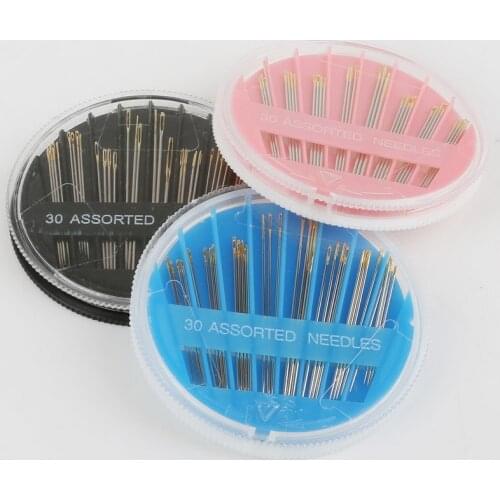 30pcs/lot Hand Sewing Needles for Embroidery Mending Craft Quilt Sew Case Home DIY Crafts Household Sewing Accessories