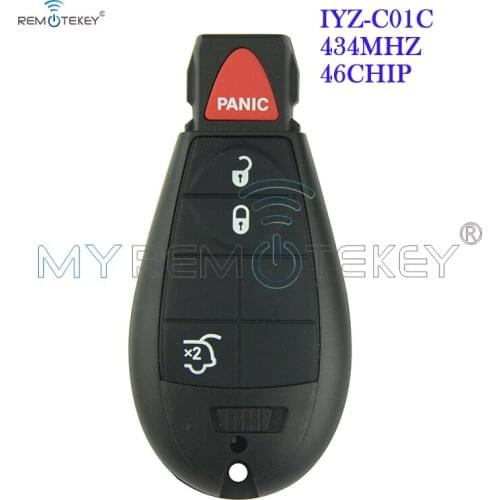 Remtekey #4 Fobik key 434Mhz IYZ-C01C for Jeep Grand Cherokee Commander