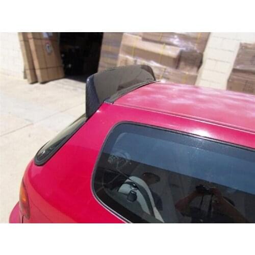 BYS Type FRP Fiber Glass Rear Spoiler Fiberglass Trunk Wing Lip JDM Racing Boot Body Kit Trim Car Accessories For Honda Civic EG