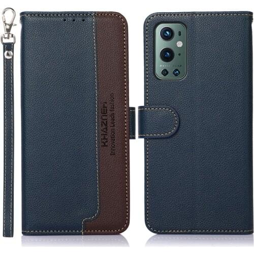 Leather Texture RFID Blocking Flip Case for Oneplus 9 Pro 5G Luxury Cover Matter Book Shell 360 Protect Funda One Plus 9Pro 9R