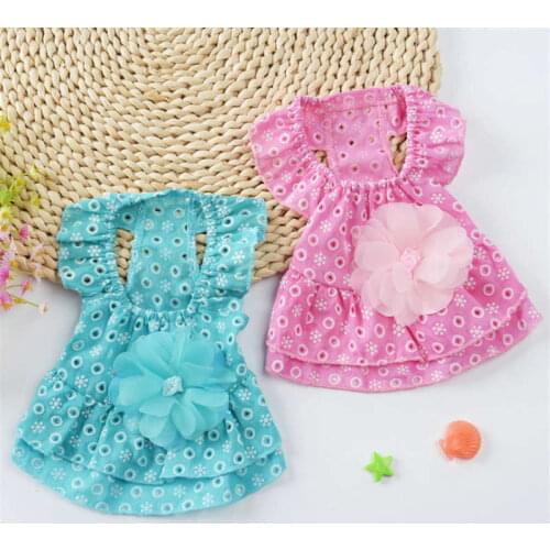 Summer Dress for Dog Pets Dog Clothes Chihuahua Wedding Dress Skirt Puppy Clothing Spring Dresses for Dogs Jean Pet Clothes