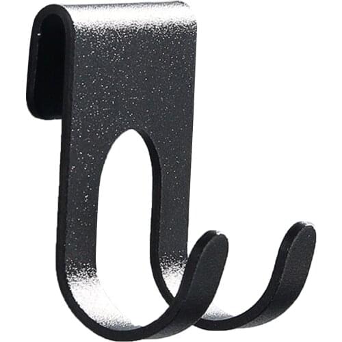 Metal Hook Household Wall-Mounted Pothook Coat Hanger Storage Rack for Bathroom Kitchen Sitting Room