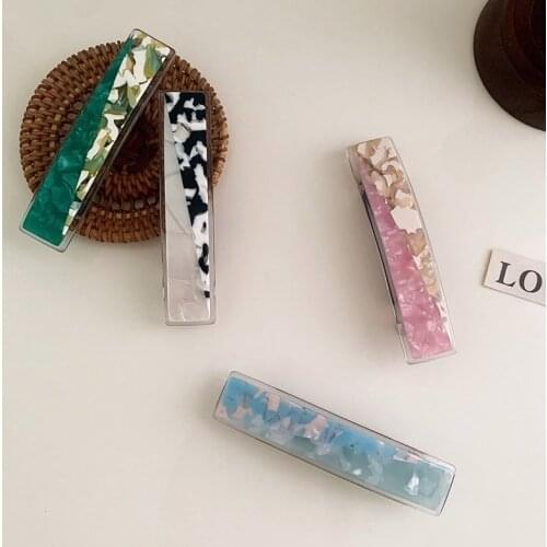 Fashion Hair Clips for Women Hair Barrettes Elegant Personality Rectangle Girls Hair Clip Hair Accessories 2021new Hairclip