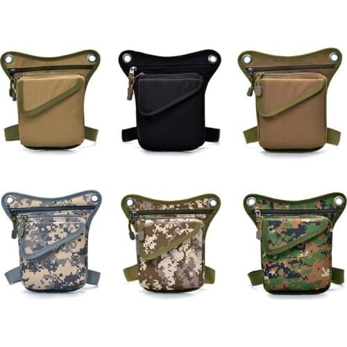 Motorcycle Drop Leg Bag Nylon Waist Thigh Fanny Pack Belt Bum Pouch 20CA