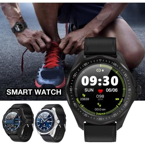 For SENBONO S09 Smart Watch Mens 1.3 Inch Round Touch Screen Bluetooth IP68 Waterproof Sweat-proof Call Reminder Smart Watch