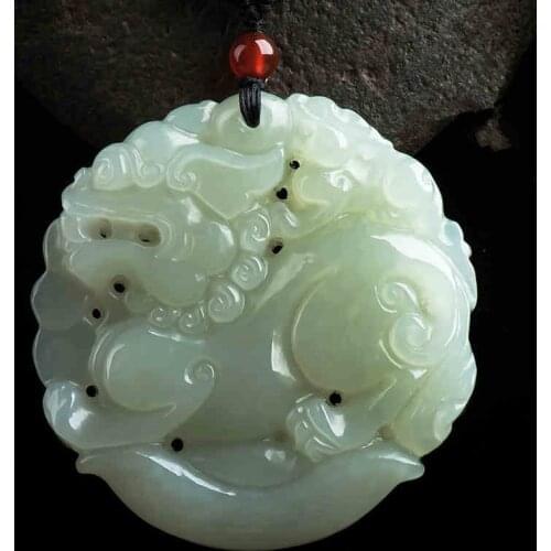 Natural hetian jade pendant necklace for women Hand-Carved Pendants jade necklace jade jewelry necklace women