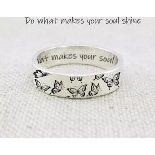2021 New Vintage Butterfly Rings For Women Men Bohemian Delicate Handmade Carved Ring Engagement Wedding Jewelry Gift Sets