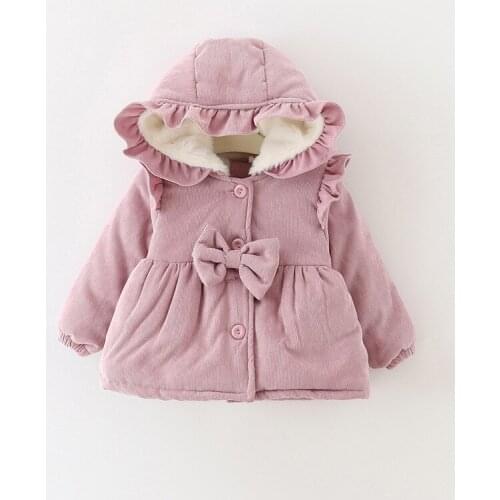 2018 Fashion New Baby Baby Girls Infant Toddler Princess Spring Winter Velvet Coat Outwear Clothes 1-4 Years Girls Clothing Gift