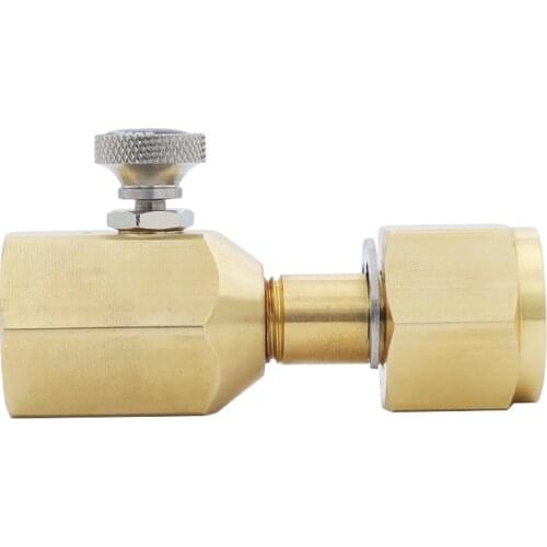 Food Grade Soda CO2 Stream Fill Refill Station Adapter D Size Bottle with Thread CGA320 or W21.8-14