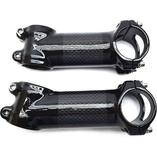 Carbon+Alloy 17/6 Degree Bicycle Stem Rack Road Bike MTB Bicycle Stems Cycling Parts 31.8*70mm/80mm/90mm/100mm/110mm/120mm