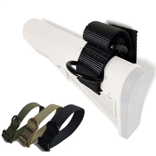 Portable Belt Adjustable Safety Shoulder Strap Hunting Sling Adapter Buttstock Attachment Mount Adapter Rifle Holder