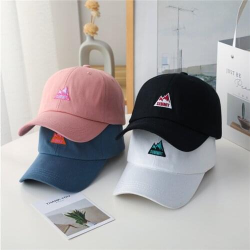 Hot Sale Fashion Women Baseball Cap Kpop Mountain Embroidery Bright Cap For Women High Quality Female Streetwear Sports Hat